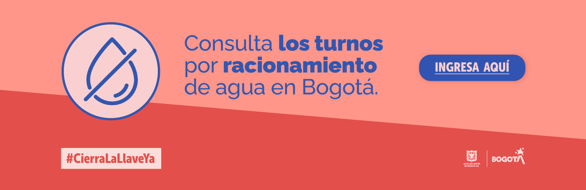 Consulta los turnos por racionamiento de agua en Bogotá