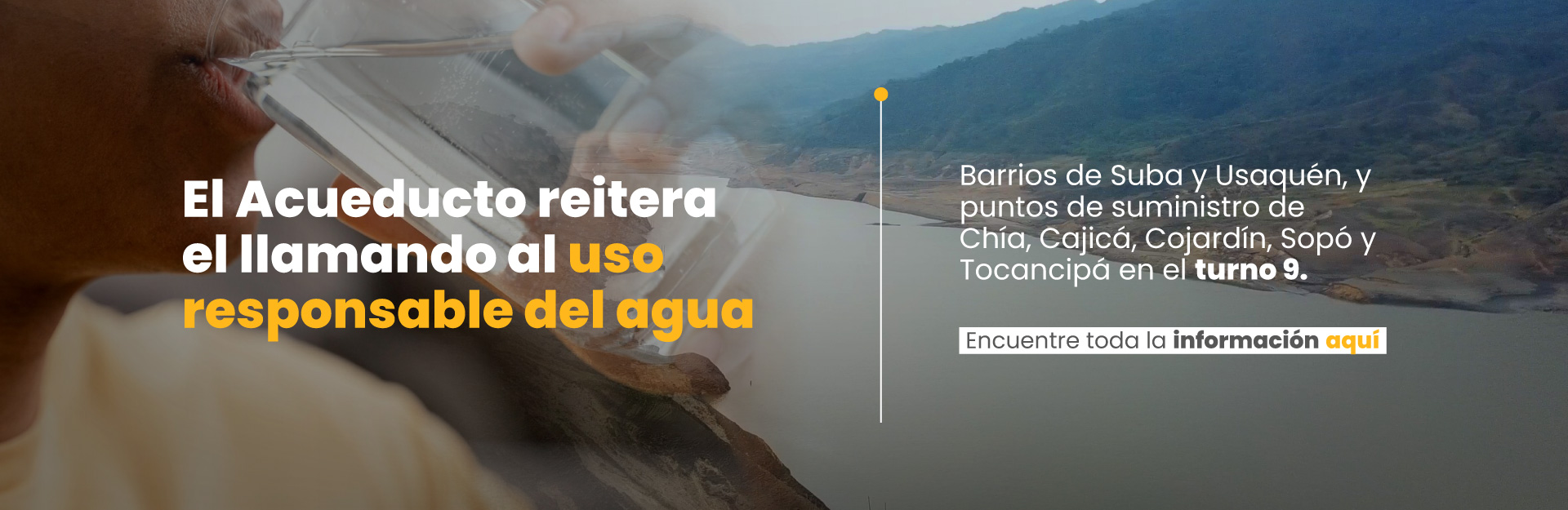 Bogotá termina la primera rotación de racionamiento de agua. El sábado retoma el primer turno