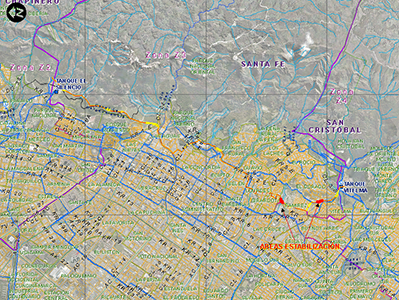 Mapa de Estudios y diseños estabilización geotécnica de la línea Silencio – Vitelma.