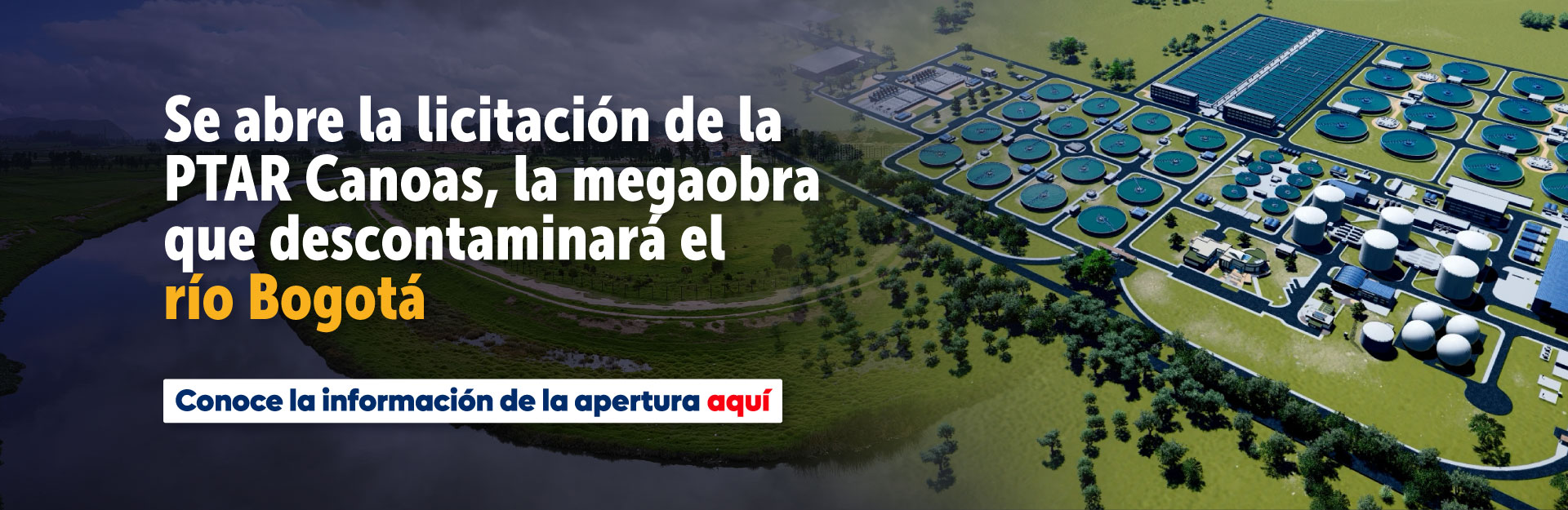 Se abre la licitación de la PTAR Canoas, la megaobra que descontaminará el río Bogotá