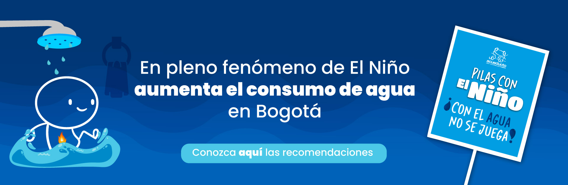 En pleno fenómeno de El Niño aumenta el consumo de agua en Bogotá