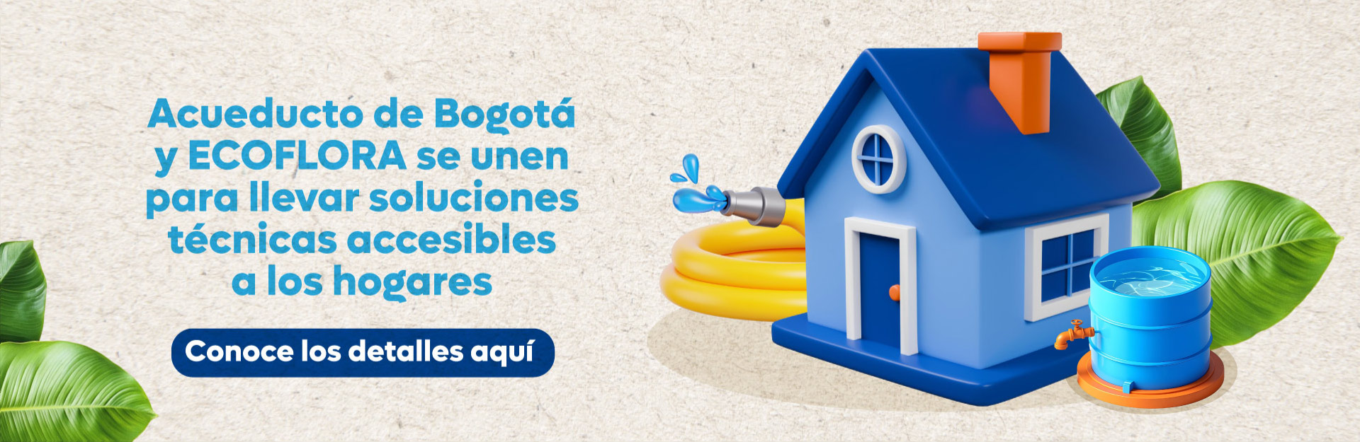 Acueducto de Bogotá y ECOFLORA se unen para llevar soluciones técnicas accesibles a los hogares